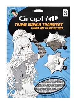 Graph'it Trame Transfer Manga - Brique A4