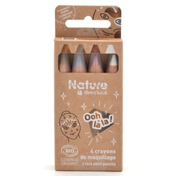 Lot de 4 crayons de couleurs Ooh La La - Grim'tout