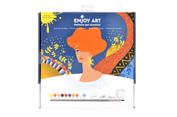 Peinture au numéro Oz International - Enjoy Art - Flower power Dora - 30 x 30 cm