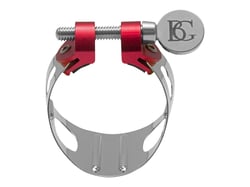 BG Duo - Ligature pour saxophone soprano incurvé - plaqué argent