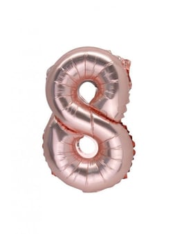 Ballon rose gold - 36 cm - Chiffre 8