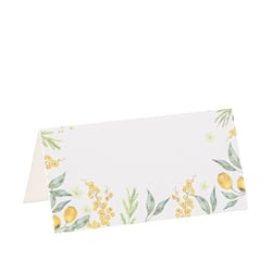 10 marque-places Mimosa - 8 x 4 cm                