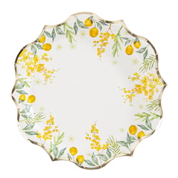 8 assiettes Mimosa - 23 cm                      
