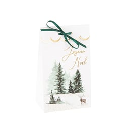  Sachets "Joyeux Noël" x 8 - Winterland - Vert, or et paillettes irisées