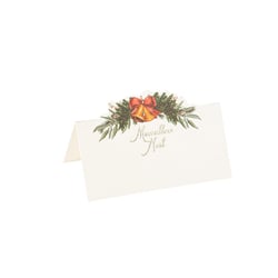 Marque-places "Merveilleux Noël" x8 - Noël Gourmand - Tartan, Bordeaux, Vert