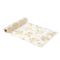 Chemin de table - Poisettia organza Paillettes