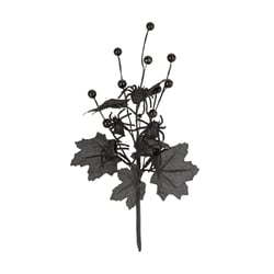 Branche mystique feuillages et araignées - 30 cm