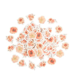 Lot de 100 confettis Artyfêtes - Peachy - Rose, pêche et ivoire - 2 cm à 3,5 cm 