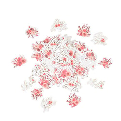 Lot de 100 confettis Artyfêtes - Time to Disco - Terracotta, framboise et or - 2,5 cm à 3,5cm 