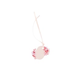 Lot de 10 étiquettes Artyfêtes - Love to Love - Blush et rose - 5 x 5,5 cm