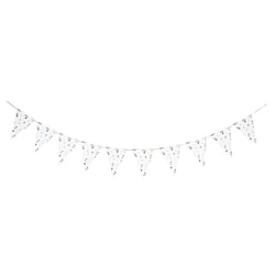 Guirlande Artyfêtes - Jardin Botanique - Vert sauge et blanc - 2m - 15 x 21 cm - 10 fanions