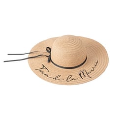 Capeline Artyfêtes - "Team de la Mariée" - Effet paille - Ø40 x 9 cm