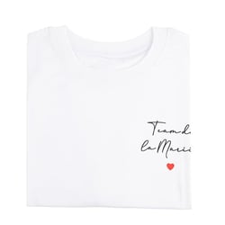 T-Shirt Artyfêtes - "Team de la Mariée" - Blanc, noir et rouge - Taille unique