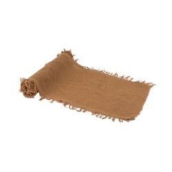 Chemin de table - Effiloché façon chanvre - Camel - 30 cm x 3 m  