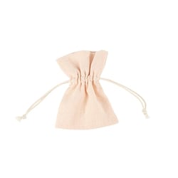 Lot de 4 pochons Artyfêtes - Coton froissé - Blush - 10 x 8 cm 
