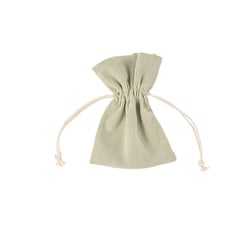 Lot de 4 pochons Artyfêtes - Tissu côtelé - Vert de gris - 10 x 8 cm 