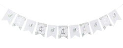 Guirlande - Oh Baby - Blanche, verte et or
