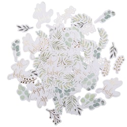 Confettis x100 - Oh Baby - Blancs, verts et or