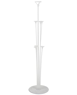 Centre de table support à ballons - 7 tiges PVC transparent - 16,6 cm