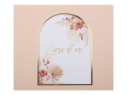 Livre d'Or Coachella Mood Blanc - 21,5 x 18,5 cm - 70 pages
