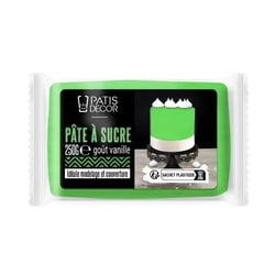 Pâte à sucre Patisdécor - Vert - 250 g