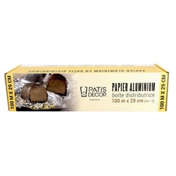 Film aluminium en boîte distributrice patisdécor 100 m