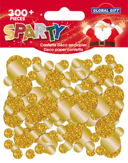 Confettis papier Global Gift - Noël - Modèles aléatoires - Vendu à l'unité