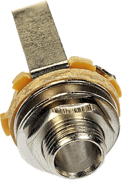Lot de 2 Jack chassis en métal mono Yellow Cable JACK06