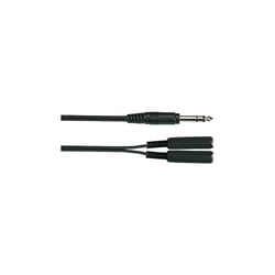 cordon 2 jack mono femelle - 1 jack stereo male
