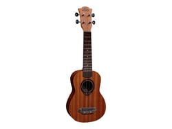 LAG Tiki Uku 8 - Ukulélé - acoustique - 4 cordes - soprano - naturel - avec boîtier