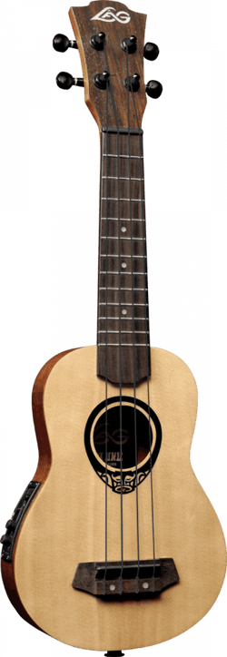 Lâg Tiki Uku - Ukulélé Slim Arched Back - Baby Soprano - Naturel