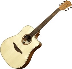 Lâg - T70DC - Guitare acoustique - Tramontane Dreadnought à Pan Coupé - Naturelle