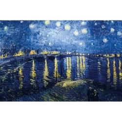 Nuit étoilée sur le Rhône