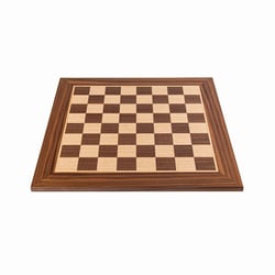 Echiquier 40cm noyer et chêne - Jeu de société à deux -  Echecs - Manopoulos