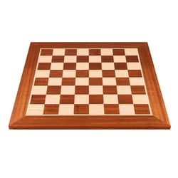 Echiquier 50 cm - Acajou chêne - Jeu de société à deux -  Echecs - Manopoulos