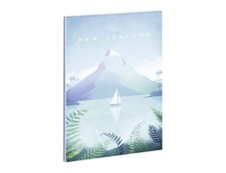 Cahier Blue Art - 14,8 x 21 cm - Henry Rivers New Zealand - 96 pages lignées