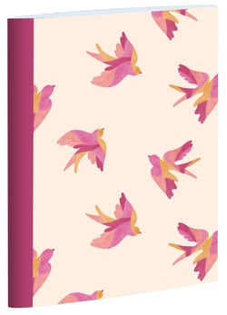 Cahier select Blue Art - 16,5 x 22 cm - Bird - 64 pages lignées