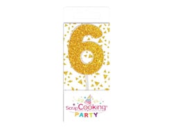 Mini bougie ScrapCooking® - 6 - Dorée