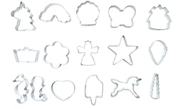 Lot de 16 emporte-pièces ScrapCooking® - Fairytale - Acier