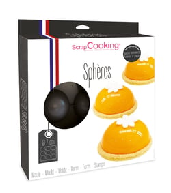Moule semi-rigide à gâteaux ScrapCooking® - Demi-sphère - Ø 7 cm