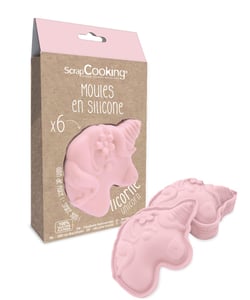 6 moules individuels ""licorne""