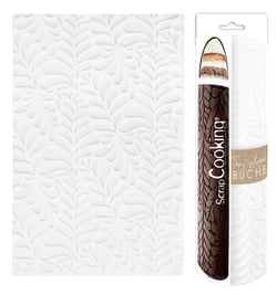 Tapis 3D à empreinture pour bûche ScrapCooking® - Ondine - Silicone - 28,3 x 18 cm