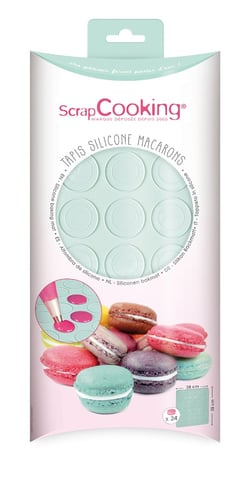 Tapis pour macarons ScrapCooking® - Silicone - 28 x 28 cm