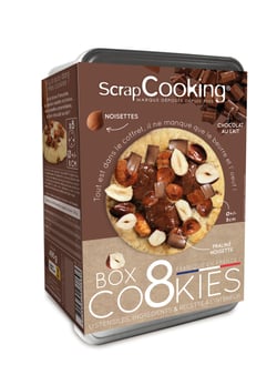 Cookie box édition limitée ScrapCooking®- Chocolat au lait /praliné noisette - 490 g