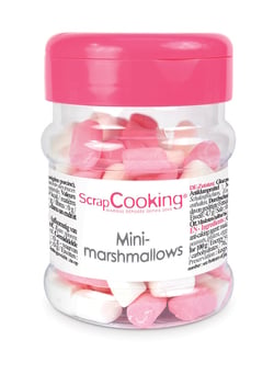 Mini-marshmallows ScrapCooking® - Blanc et rose - 40 g