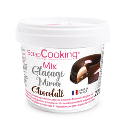 Mix pour glaçage miroir ScrapCooking® - Chocolaté - 220 g