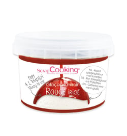 Glaçage miroir ScrapCooking® - Rouge irisé - 300 g