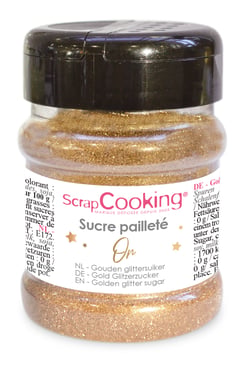 Sucre pailleté ScrapCooking® - Or - 160 g