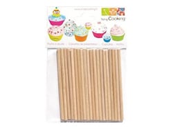 Lot de 20 bâtonnets pour sucettes ScrapCooking® - 9 cm