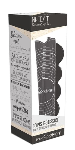 Tapis pâtissier ScrapCooking® - Need'it - Silicone - 60 x 43,5 cm